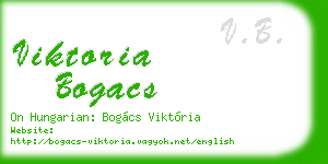 viktoria bogacs business card